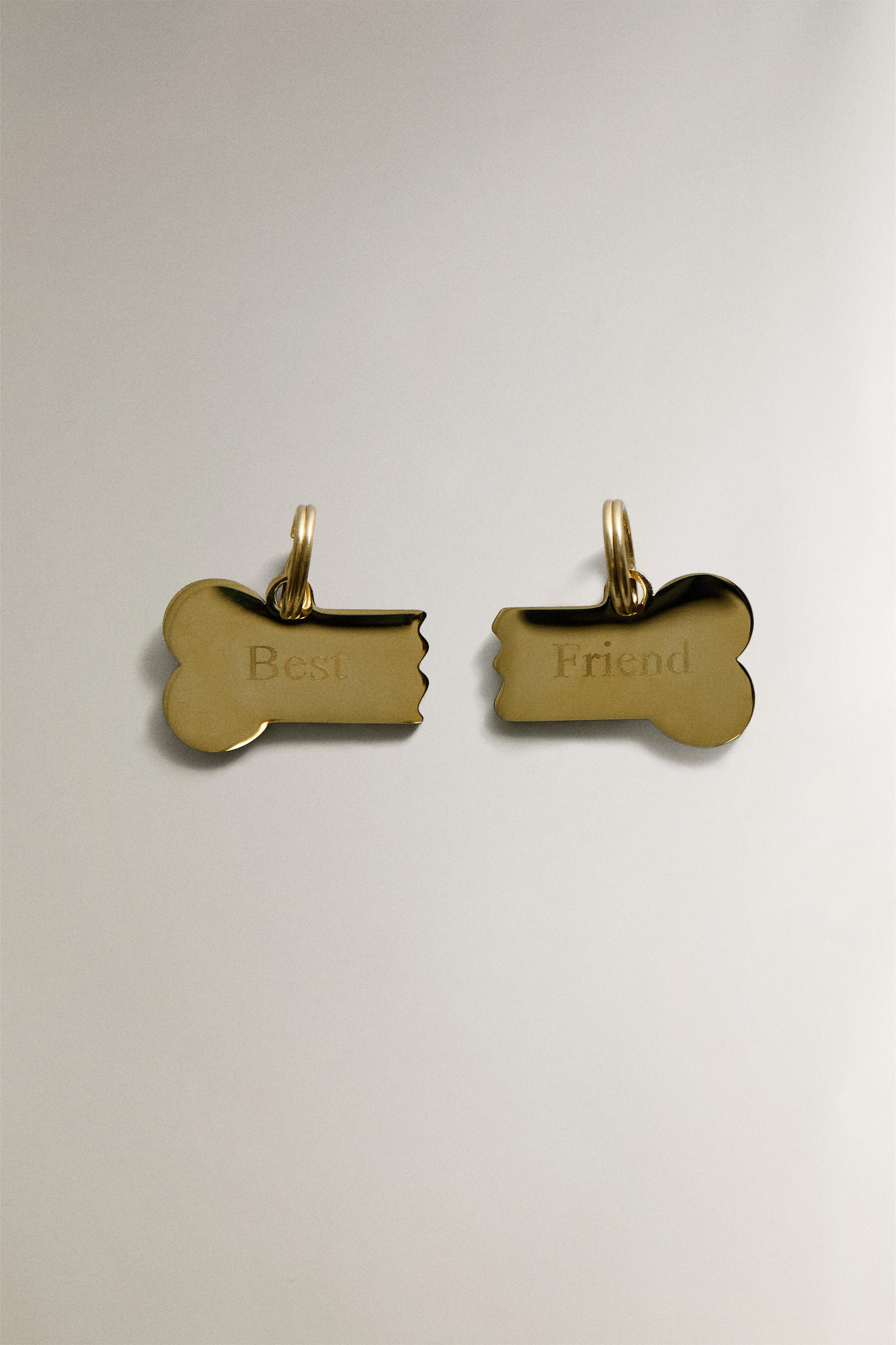 "BEST" "FRIEND" BONE PET CHARM
